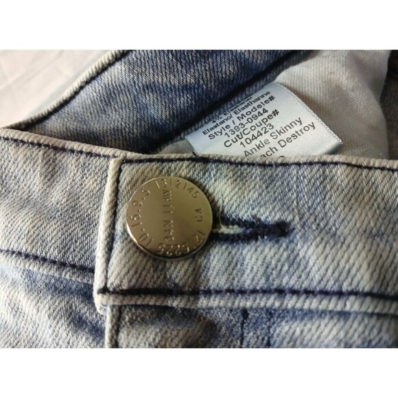 Current Elliott Womens Distressed Ankle Skinny Jeans Size 29 City Bleach Destroy - Picture 11 of 16